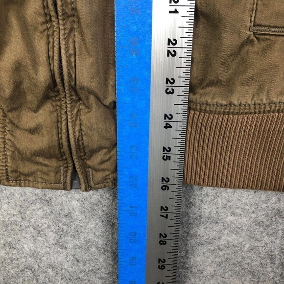 G Star Raw Astron Art Bomber Jacket Size Medium Womens Distressed Olive - Picture 4 of 9